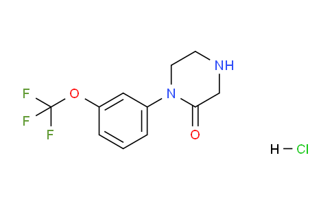 CAS No. 221039-89-0, 1-(3-Trifluoromethoxy-phenyl)-piperazin-2-one hydrochloride