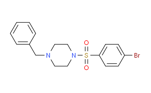CAS No. 349398-79-4, 1-Benzyl-4-((4-bromophenyl)sulfonyl)piperazine