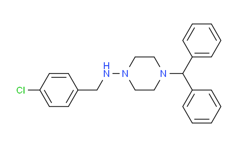 CAS No. 3882-62-0, 4-benzhydryl-N-(4-chlorobenzyl)piperazin-1-amine