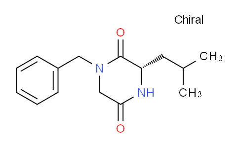 CAS No. 502482-25-9, (S)-1-benzyl-3-isobutylpiperazine-2,5-dione