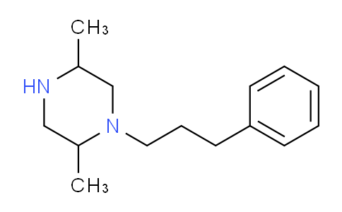 CAS No. 63474-82-8, 2,5-dimethyl-1-(3-phenylpropyl)piperazine