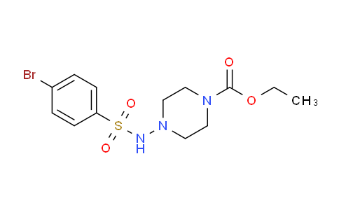 CAS No. 64268-83-3, ethyl 4-((4-bromophenyl)sulfonamido)piperazine-1-carboxylate