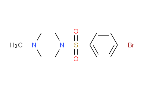 CAS No. 837-12-7, 1-[(4-Bromobenzene)sulfonyl]-4-methylpiperazine