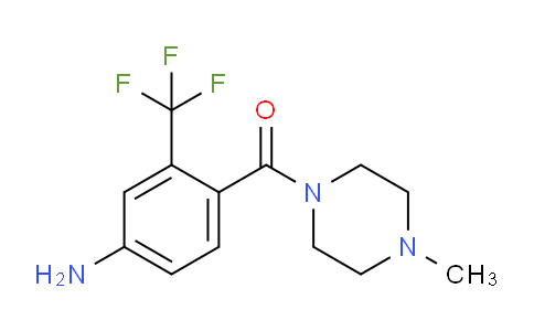 CAS No. 853297-04-8, (4-Amino-2-(trifluoromethyl)phenyl)(4-methylpiperazin-1-yl)methanone