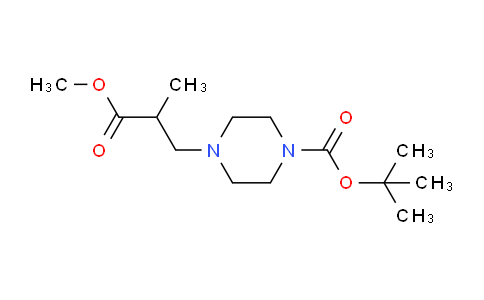 CAS No. 886366-38-7, tert-butyl 4-(3-methoxy-2-methyl-3-oxopropyl)piperazine-1-carboxylate
