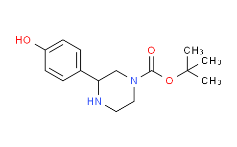 CAS No. 889956-81-4, tert-butyl 3-(4-hydroxyphenyl)piperazine-1-carboxylate