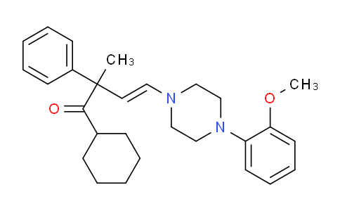 CAS No. 228419-08-7, (E)-1-cyclohexyl-4-(4-(2-methoxyphenyl)piperazin-1-yl)-2-methyl-2-phenylbut-3-en-1-one