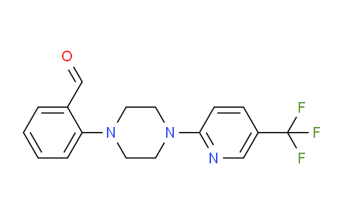 CAS No. 306936-03-8, 2-(4-(5-(trifluoromethyl)pyridin-2-yl)piperazin-1-yl)benzaldehyde