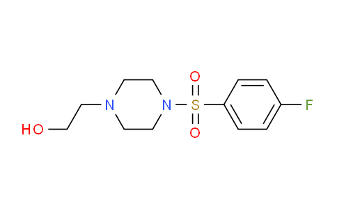 CAS No. 331845-78-4, 2-{4-[(4-Fluorophenyl)sulfonyl]piperazino}-1-ethanol