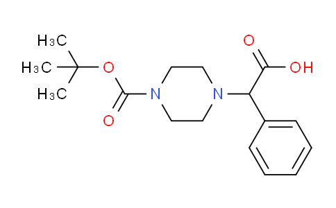 CAS No. 347186-49-6, 2-(4-(tert-Butoxycarbonyl)piperazin-1-yl)-2-phenylacetic acid
