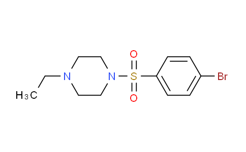 CAS No. 385404-09-1, 1-((4-Bromophenyl)sulfonyl)-4-ethylpiperazine