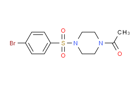 DY735159 | 486422-26-8 | 1-(4-((4-Bromophenyl)sulfonyl)piperazin-1-yl)ethanone