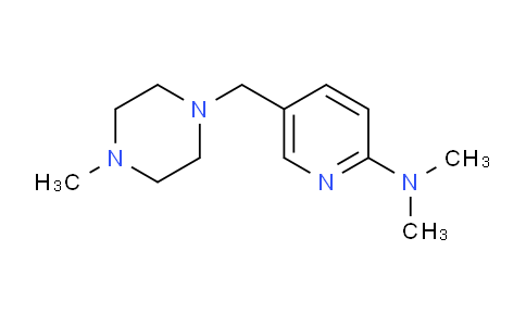 CAS No. 1245644-05-6, N,N-dimethyl-5-((4-methylpiperazin-1-yl)methyl)pyridin-2-amine