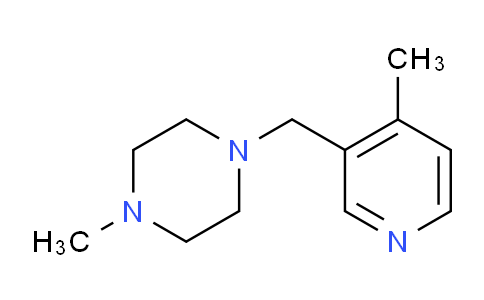 CAS No. 1245649-63-1, 1-methyl-4-((4-methylpyridin-3-yl)methyl)piperazine