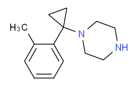 CAS No. 1245645-14-0, 1-(1-(o-tolyl)cyclopropyl)piperazine