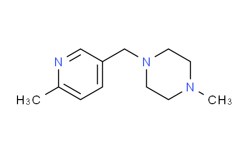 CAS No. 1245646-56-3, 1-methyl-4-((6-methylpyridin-3-yl)methyl)piperazine