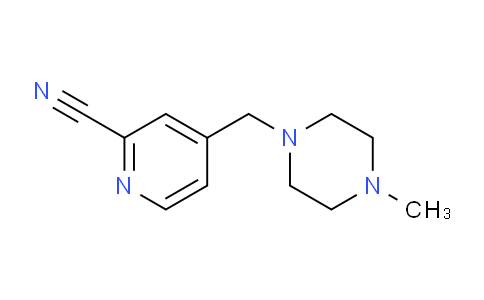 CAS No. 1245646-64-3, 4-((4-methylpiperazin-1-yl)methyl)picolinonitrile