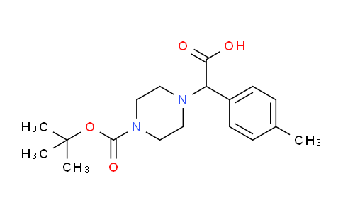 CAS No. 885274-11-3, 1-Boc-4-(carboxy-p-tolyl-methyl)-piperazine