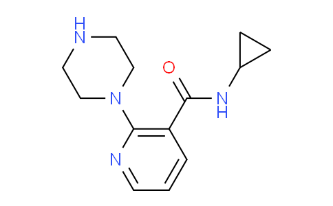 CAS No. 902836-65-1, N-Cyclopropyl-2-(piperazin-1-yl)nicotinamide