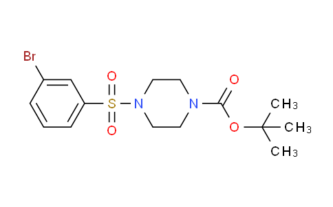 CAS No. 937014-80-7, tert-Butyl 4-(3-bromophenylsulfonyl)piperazine-1-carboxylate