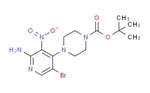 CAS No. 942948-13-2, tert-butyl 4-(2-amino-5-bromo-3-nitropyridin-4-yl)piperazine-1-carboxylate