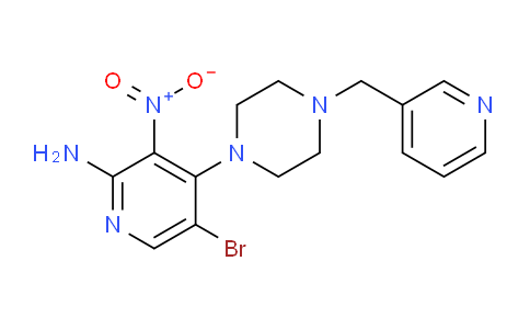 CAS No. 942948-39-2, 5-bromo-3-nitro-4-(4-(pyridin-3-ylmethyl)piperazin-1-yl)pyridin-2-amine