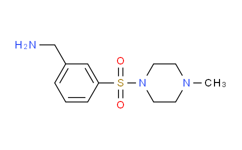 CAS No. 953730-73-9, (3-((4-methylpiperazin-1-yl)sulfonyl)phenyl)methanamine