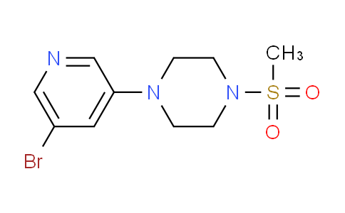 CAS No. 1333319-57-5, 1-(5-bromopyridin-3-yl)-4-(methylsulfonyl)piperazine
