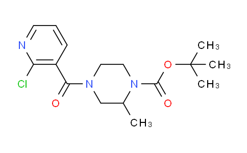 CAS No. 1353978-39-8, tert-Butyl 4-(2-chloronicotinoyl)-2-methylpiperazine-1-carboxylate