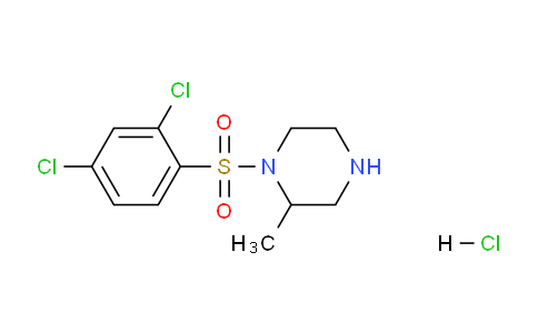 CAS No. 1353986-11-4, 1-((2,4-Dichlorophenyl)sulfonyl)-2-methylpiperazine hydrochloride