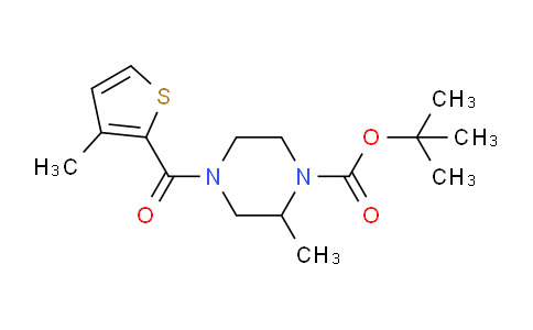 DY735241 | 1353953-89-5 | tert-Butyl 2-methyl-4-(3-methylthiophene-2-carbonyl)piperazine-1-carboxylate