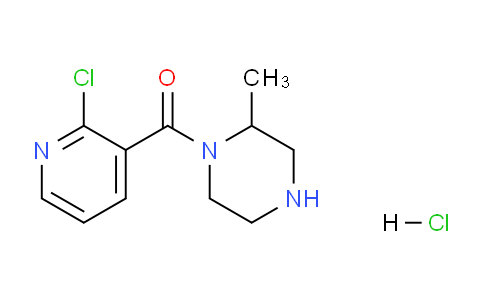 CAS No. 1353985-39-3, (2-Chloropyridin-3-yl)(2-methylpiperazin-1-yl)methanone hydrochloride