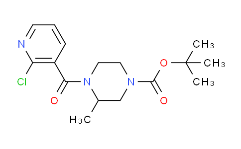 CAS No. 1353980-43-4, tert-Butyl 4-(2-chloronicotinoyl)-3-methylpiperazine-1-carboxylate