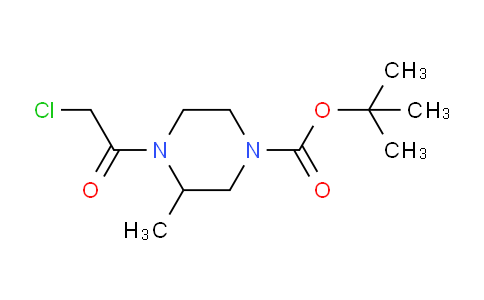 CAS No. 1353975-27-5, tert-Butyl 4-(2-chloroacetyl)-3-methylpiperazine-1-carboxylate