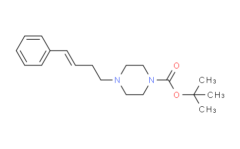 CAS No. 1353990-96-1, (E)-tert-Butyl 4-(4-phenylbut-3-en-1-yl)piperazine-1-carboxylate