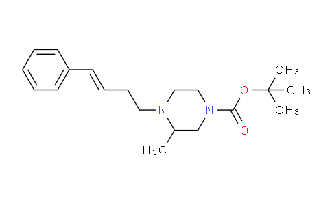 CAS No. 1353991-00-0, tert-butyl (E)-3-methyl-4-(4-phenylbut-3-en-1-yl)piperazine-1-carboxylate