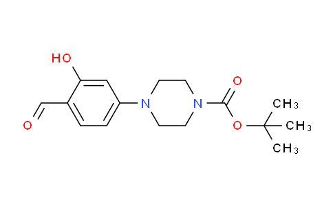 CAS No. 1446332-69-9, tert-butyl 4-(4-formyl-3-hydroxyphenyl)piperazine-1-carboxylate