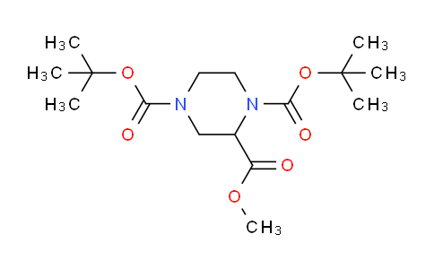 CAS No. 171504-98-6, 1,4-Di-tert-butyl 2-methyl piperazine-1,2,4-tricarboxylate