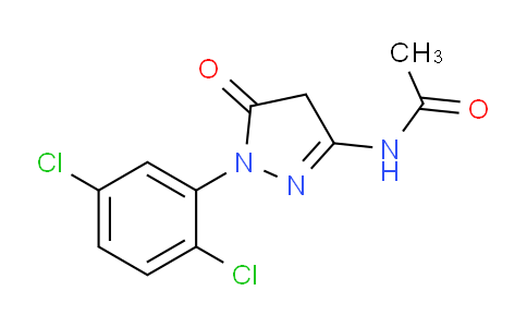 CAS No. 87820-16-4, N-(1-(2,5-Dichlorophenyl)-5-oxo-4,5-dihydro-1H-pyrazol-3-yl)acetamide