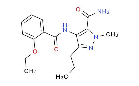 CAS No. 139756-03-9, 4-(2-ethoxybenzamido)-1-methyl-3-propyl-1H-pyrazole-5-carboxamide
