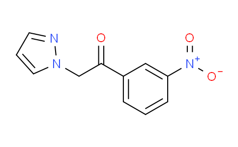 CAS No. 1457-53-0, 1-(3-nitrophenyl)-2-(1H-pyrazol-1-yl)ethan-1-one