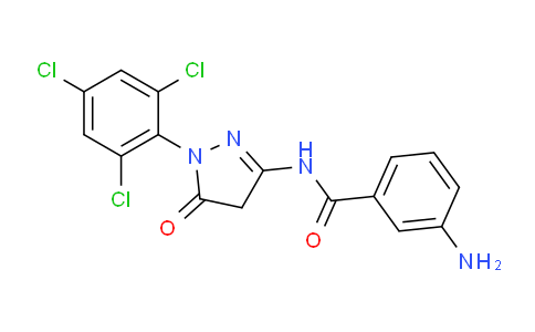 CAS No. 40567-18-8, 3-Amino-N-(5-oxo-1-(2,4,6-trichlorophenyl)-4,5-dihydro-1H-pyrazol-3-yl)benzamide