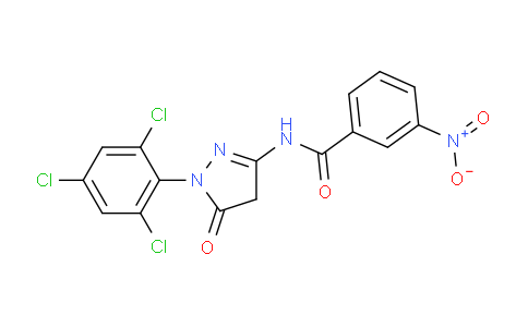 CAS No. 63134-25-8, 3-Nitro-N-(5-oxo-1-(2,4,6-trichlorophenyl)-4,5-dihydro-1H-pyrazol-3-yl)benzamide