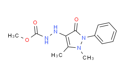 CAS No. 10077-96-0, methyl 2-(1,5-dimethyl-3-oxo-2-phenyl-2,3-dihydro-1H-pyrazol-4-yl)hydrazine-1-carboxylate