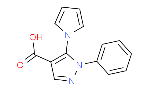 CAS No. 116834-08-3, 1-Phenyl-5-(1H-pyrrol-1-yl)-1H-pyrazole-4-carboxylic acid