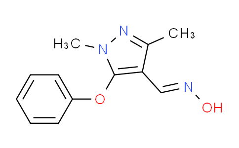 CAS No. 110035-28-4, 1,3-Dimethyl-5-phenoxy-1H-pyrazole-4-carbaldehyde oxime