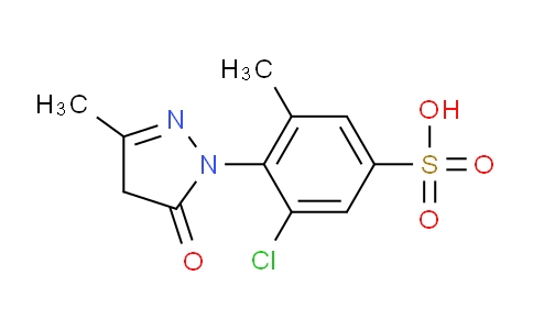CAS No. 6387-17-3, 3-Chloro-5-methyl-4-(3-methyl-5-oxo-4,5-dihydro-1H-pyrazol-1-yl)benzenesulfonic acid