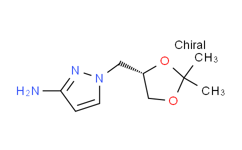 CAS No. 1174231-07-2, (S)-1-((2,2-Dimethyl-1,3-dioxolan-4-yl)methyl)-1H-pyrazol-3-amine