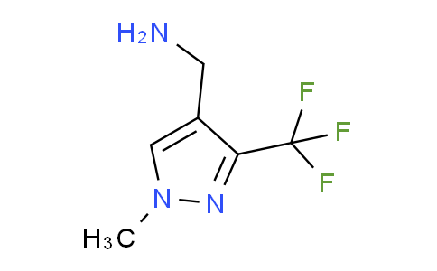CAS No. 1185532-72-2, (1-Methyl-3-(trifluoromethyl)-1H-pyrazol-4-yl)methanamine