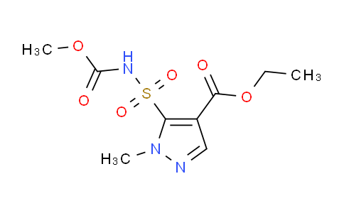 CAS No. 159709-60-1, ethyl 5-(N-(methoxycarbonyl)sulfamoyl)-1-methyl-1H-pyrazole-4-carboxylate